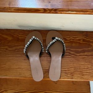 Nine West sandals with rhinestone for women black